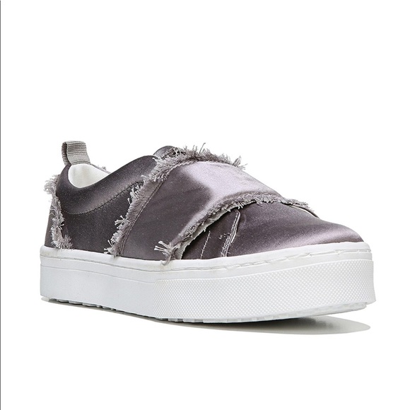 Sam Edelman Shoes - Sam Edelman grey slip on platform sneakers.